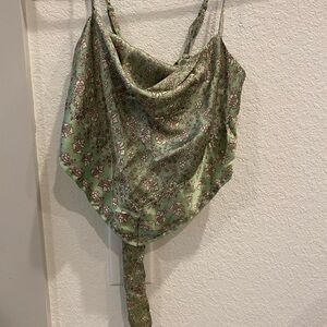 Floral Green Women's Top